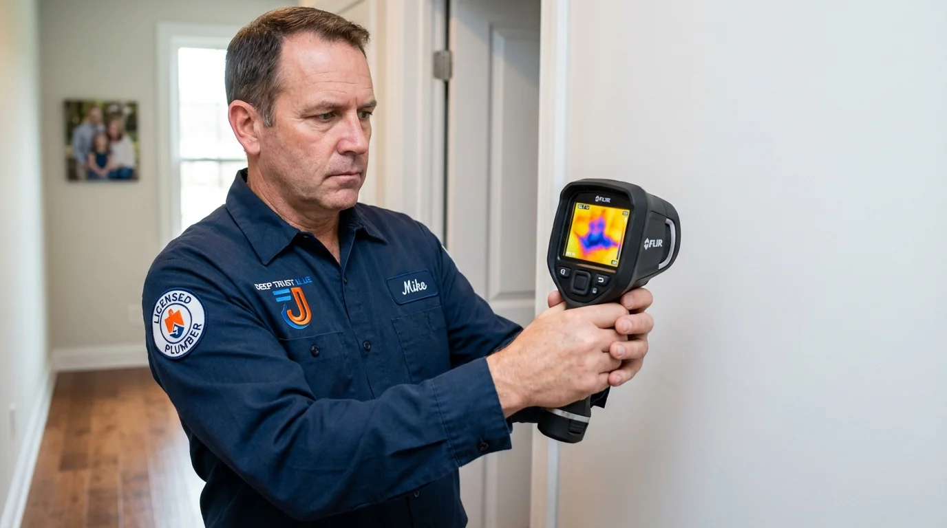 Thermal imaging leak detection by Johns Plumbing LLC in Hines